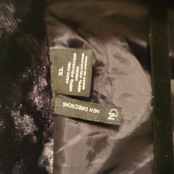 Black faux fur crop jacket by New Directions XL - Picture 3 of 6